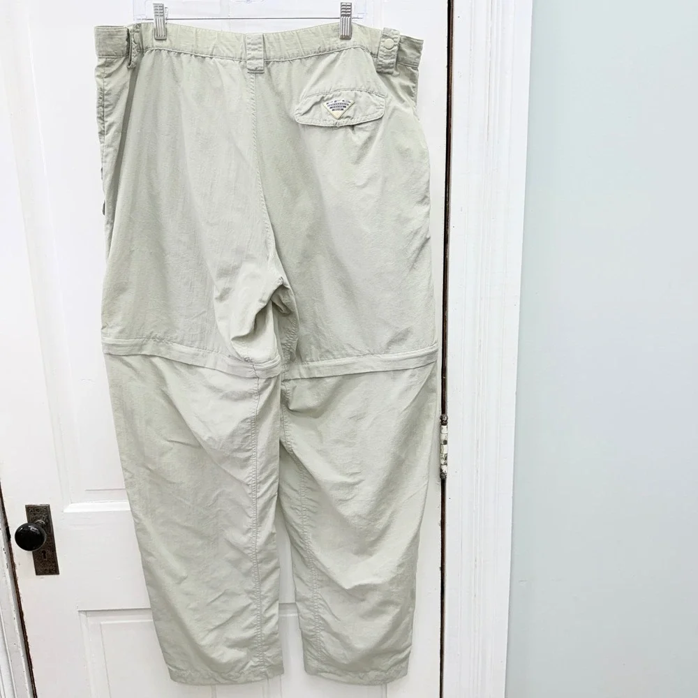 Columbia PFG Mens XLT XL Tall Fishing Convertible Nylon Cargo Pants FT8280